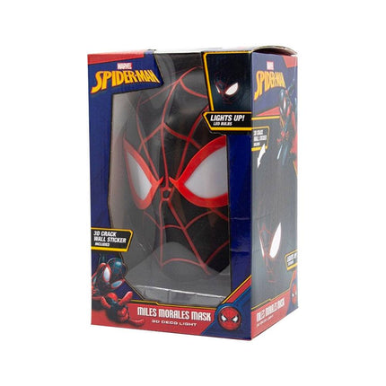 Spider-Man Miles Morales Face Marvel 3D LED Light Lampada